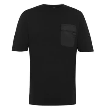 Fabric Pocket T Shirt Mens - Black