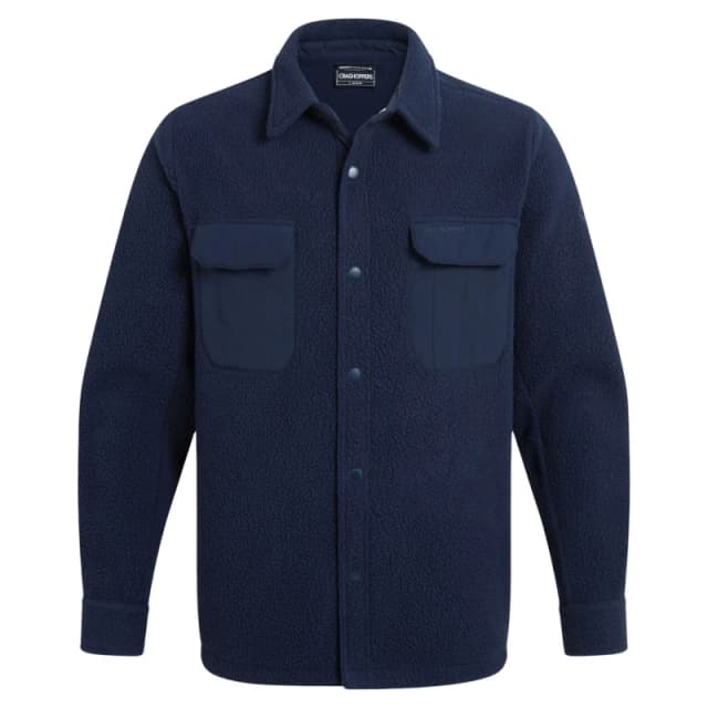 Craghoppers Craghoppers Men Blencathra Borg Overshirt Fleece Jacket in Black Size: Medium Black M Male 5063260130929