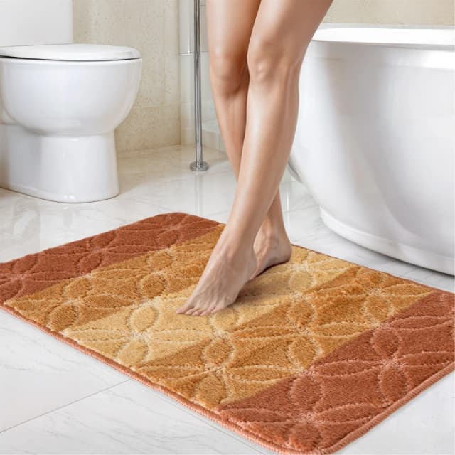 Emma Barclay Halo - Tonal Stripe 2 Piece Bath set Bathmats 45x75cm Orange 87877612000