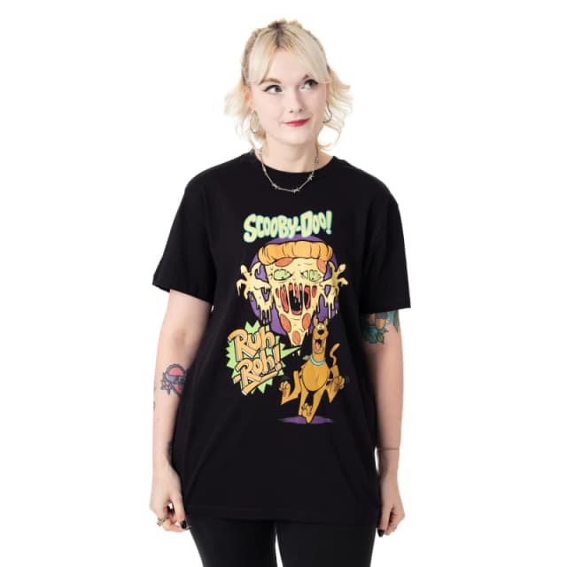 (XXX-Large) Scooby Doo Short Sleeved T-Shirt (Unisex Black)