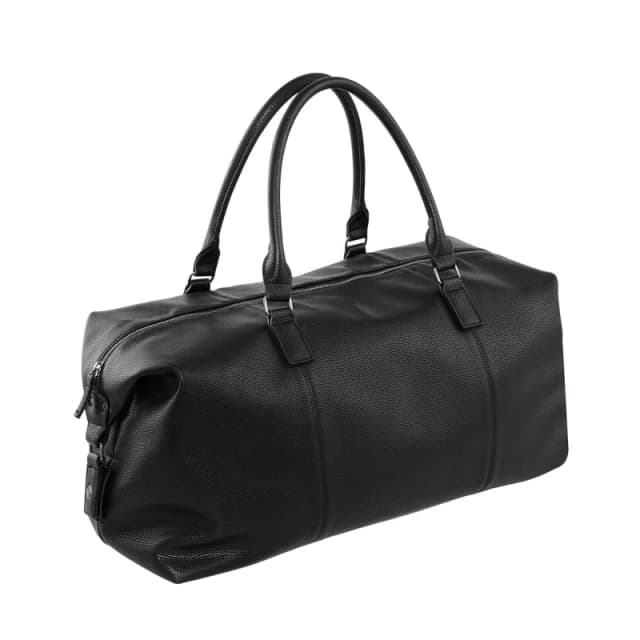 Quadra Mens Nuhide Weekender Holdall in Black Male