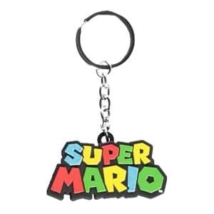 NINTENDO Super Mario Bros. Logo 3D Rubber Keychain
