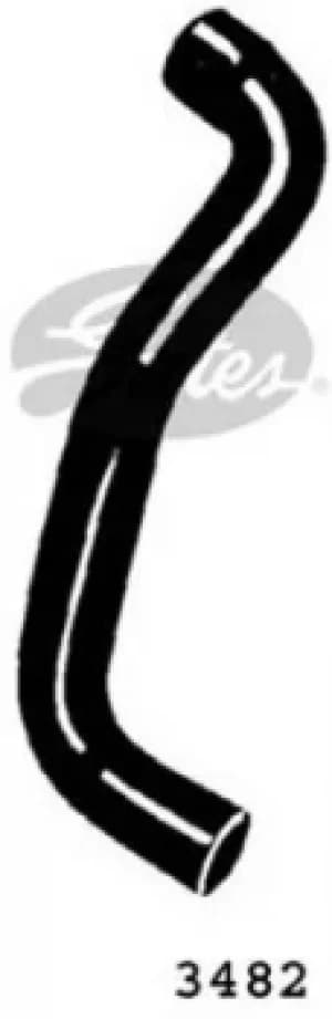 Curved Radiator Hose 405mm X 37 Gates 3482