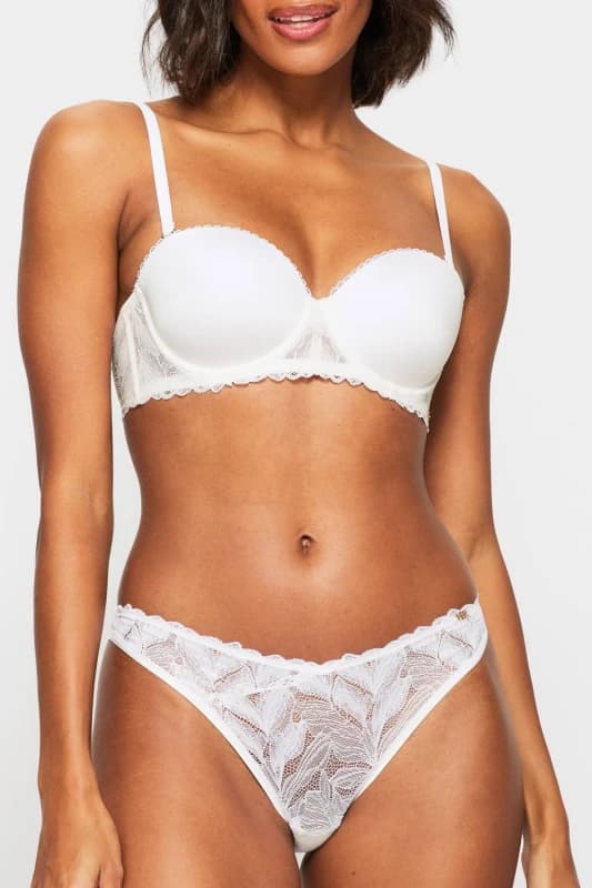 KBX Womens Bridal Harper Thong in White Size: 16 White Female 16