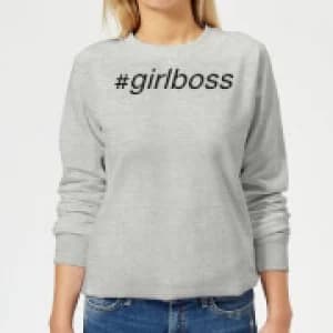 girlboss Womens Sweatshirt - Grey - 3XL