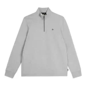 Ted Baker Kilbern quarter Zip Sweater - Grey