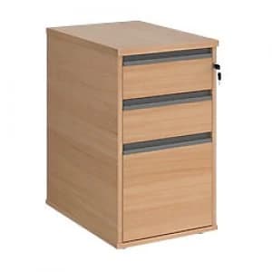 Dams International Desk End Pedestal with 3 Lockable Drawers Wood Contract 25 426 x 600 x 725mm Beech