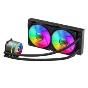 GameMax Iceburg 240mm ARGB Liquid CPU Cooler 12cm ARGB PWM Fans Infinity Mirror RGB Rotatable Pump Head