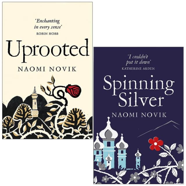 Naomi Novik 2 Book Set Uprooted And Spinning Silver Paperback Fantasy Epic Duology Naomi Novik Books