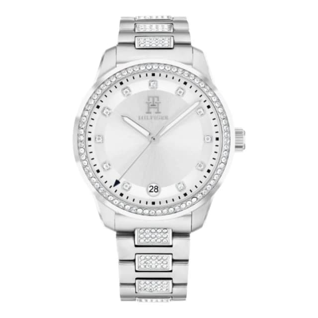 Tommy Hilfiger 1782757 TH85 Crystal (36mm) Silver Dial / Watch