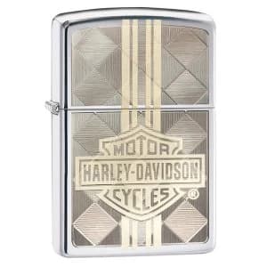 Zippo Harley Davidson Weaved Design Chrome Regular Windproof Lighter