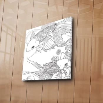 BOYA-39 - No Pen Multicolor Paintable Decorative Canvas Painting