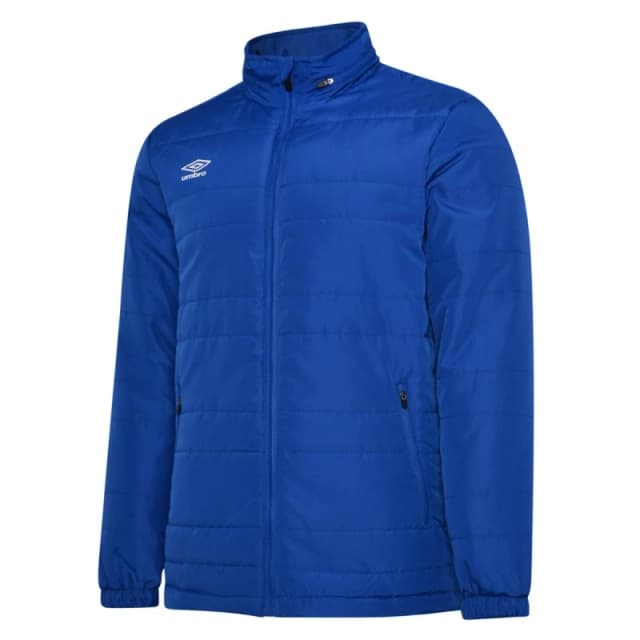 Umbro Umbro Men Club Essential Bench Jacket in Blue Size: Small Blue S Male 5063107672353