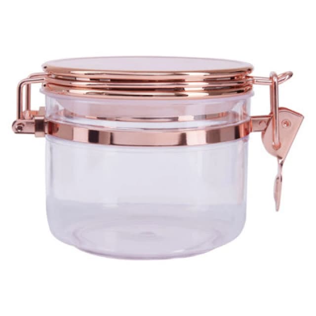 Premier Housewares Maison by Premier Gozo 450ml Canister With Copper Lid Clear
