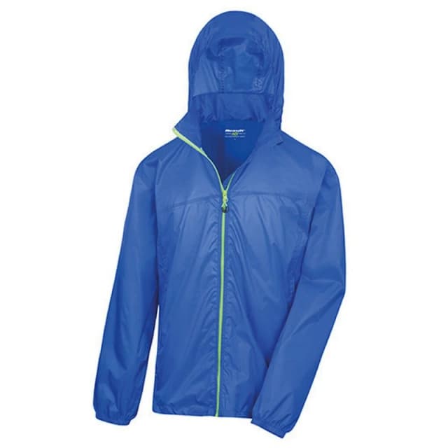 Result Result Men Lightweight Packaway Jacket in Mid Blue Size: X-Small Mid Blue XS Male 5063652554043