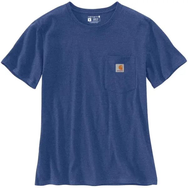 Carhartt Workwear Pocket Womens T-Shirt, blue, Size S