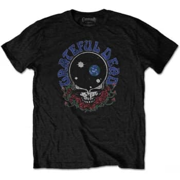 Grateful Dead - Space Your Face & Logo Mens Medium T-Shirt - Black