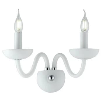 Fan Europe Lighting - Fan Europe ALFIERE Twin 2 Light Candle Wall Light White 37x26x23cm