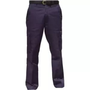 Warrior Mens Cargo Workwear Trousers (48/L) (Harbour Navy) - Harbour Navy