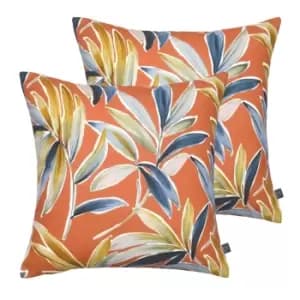 Prestigious Textiles Ventura Twin Pack Polyester Filled Cushions Tango