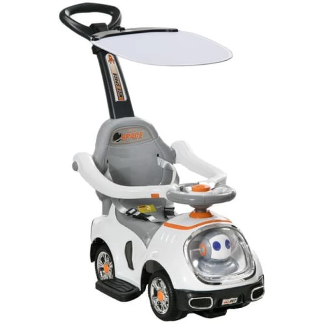 Aiyaplay 3 In 1 Ride On Push Car - White 370-321V00WT