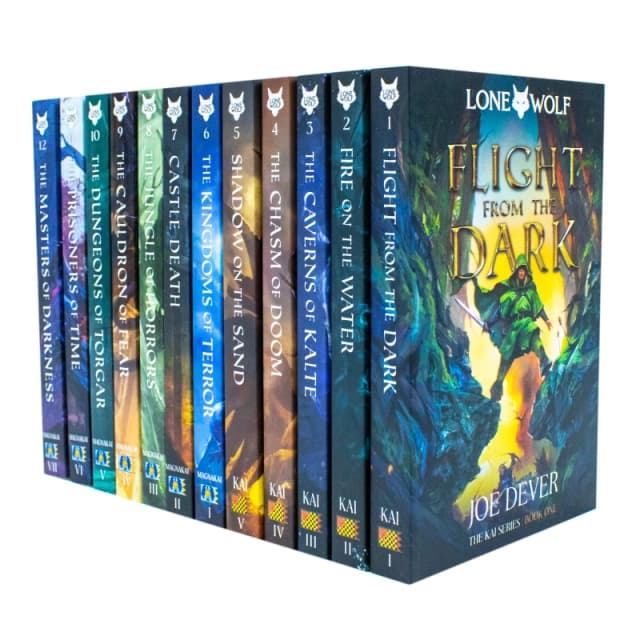 Lone Wolf Series Complete 12 Book Set Joe Dever Flight From Dark Caverns Of Kalte Joe Dever Books
