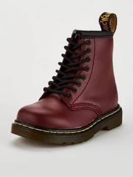 Dr Martens 8 Lace Up Boot, Cherry Red, Size 6 Younger