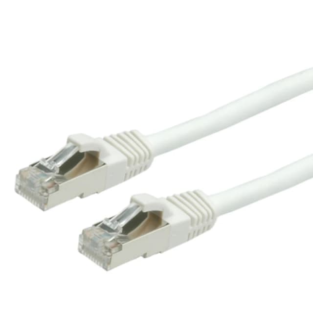 Value S/FTP Patch Cord Cat.6. halogen-free. white. 0.5 m