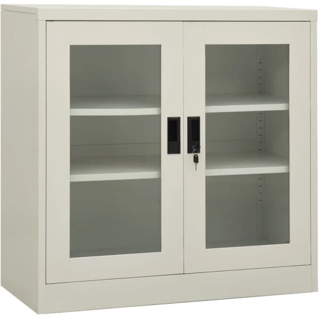 VIDAXL Office Cabinet Light Grey 90x40x90cm Steel Vidaxl 8720286563625