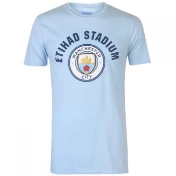 Source Lab Manchester City FC T Shirt Mens - Sky