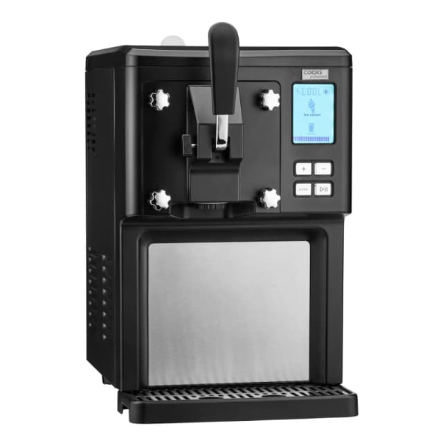 Cooks Professional Digital Luxury Soft Serve Ice Cream Maker Machine 1.5L with Self-Cooling Compressor in Black Unisex