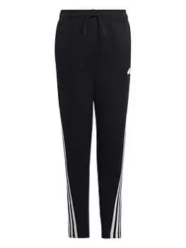 adidas Sportswear Unisex Junior Future Icons 3 Stripe Pant, Black/White, Size 13-14 Years