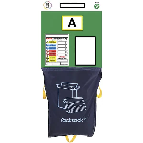 with Racksack waste sack, HxW 2000 x 900 mm, with Racksack waste sack, HxW 2000 x 900 mm, green