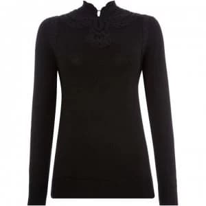 Biba Batternburg knit jumper - Black