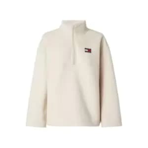 Tommy Jeans Tjw Ovrszd Badge Polar Fleece - Cream