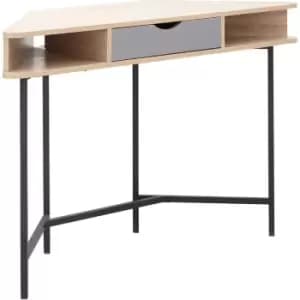 Telford Corner Desk Light Oak - GFW