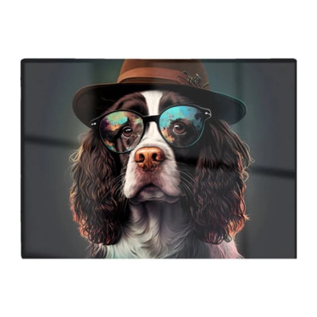 Warren Reed Designer Springer Spaniel Dog Splashart Chopping Board