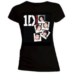 One Direction - Photo Stack Womens Small T-Shirt - Black