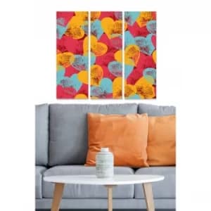 MDF78565648 Multicolor Decorative MDF Painting (3 Pieces)