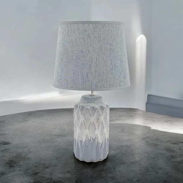 MSL 43CM HAND FINISHED LAMP AND SHADE