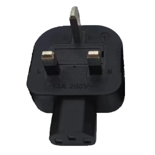 FDL UK MAINS ADAPTER - UK PLUG TO IEC C13 SOCKET - R/A