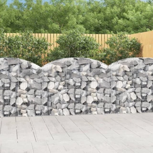 VIDAXL Vidaxl - Arched Gabion Basket 150x50x100/120cm Galvanised Iron 8720845651183