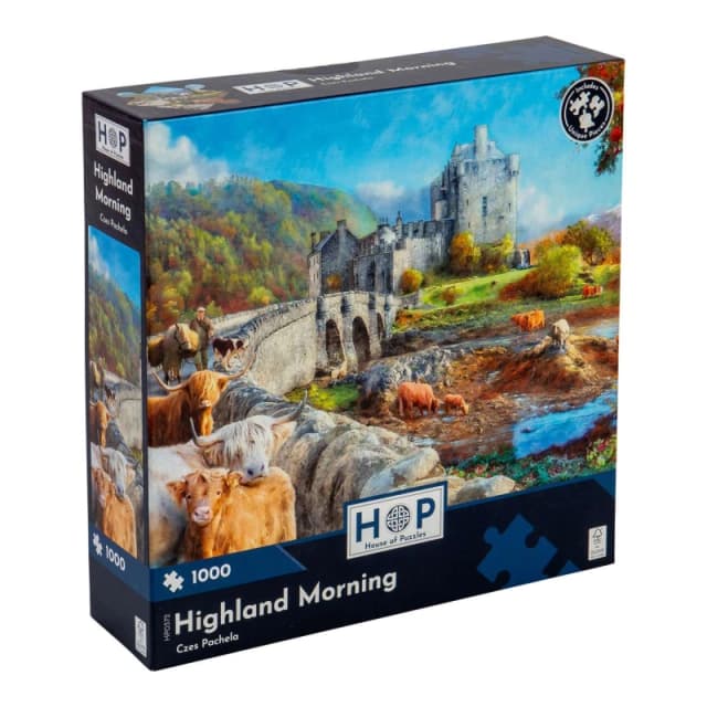 The House Of Puzzles Highland Morning, 1000 Piece Jigsaw Puzzle Multi unisex