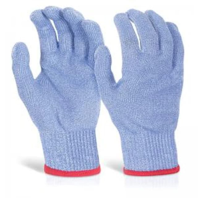 Beeswift Gloveszilla Cut Resistant Food Safe Gloves 1 Pair Blue Large GZ10BL