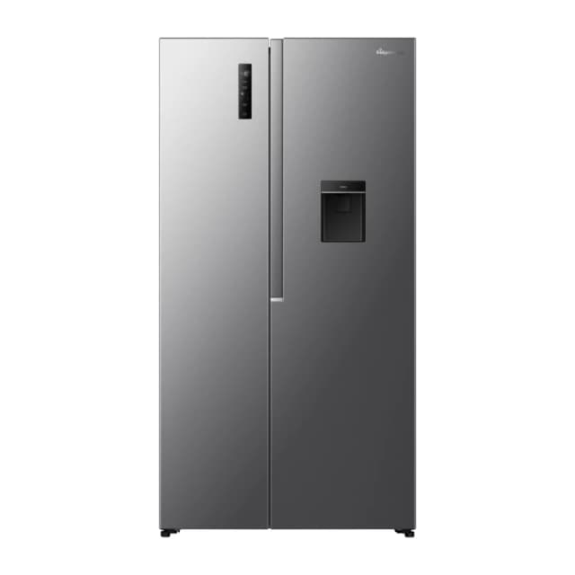 Fridgemaster 544 Litre Side-By-Side American Fridge Freezer - Silver MS91558DES Silver