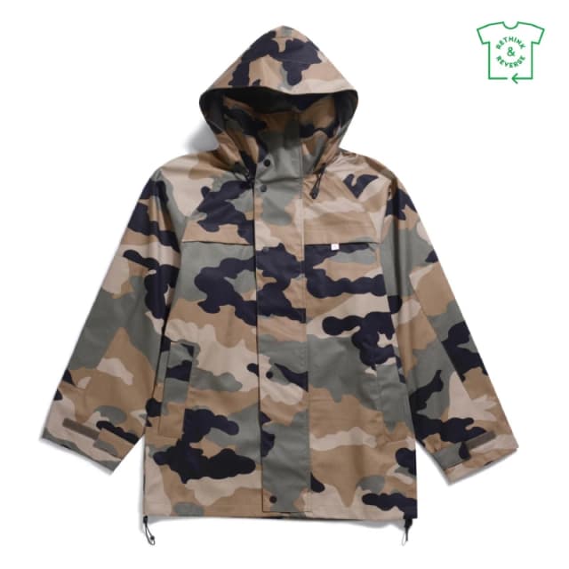 Farah Mens Stratton Tech Technical Fabric Parka Vintage Green male X Small