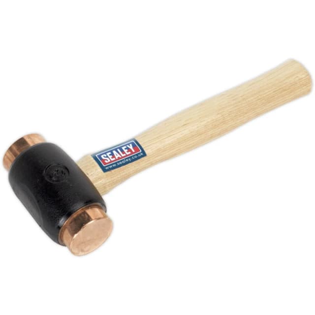 Loops 4.3lb Copper Faced Hammer - Hickory Wooden Shaft - Extra Heavy Construction Copper