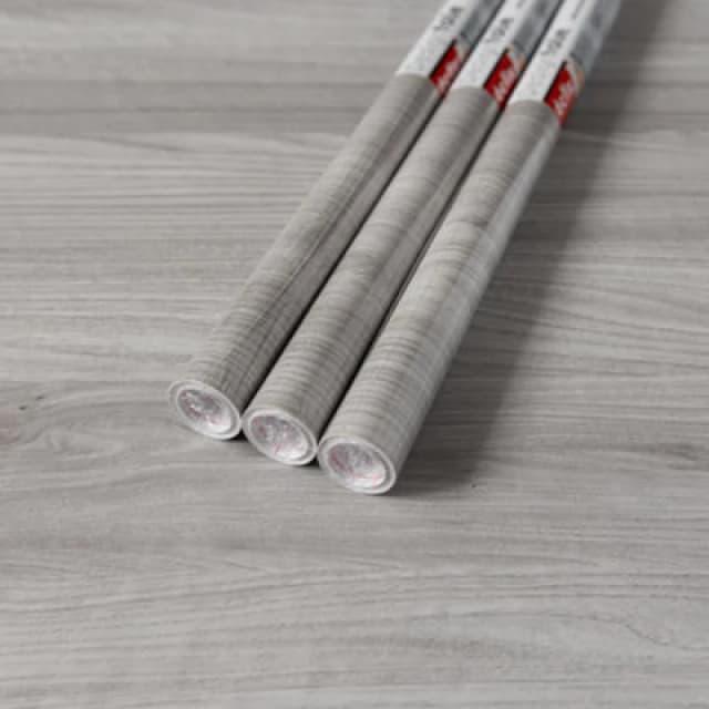 D-C-Fix Woodgrain Sangallo Grey Self Adhesive Vinyl Wrap Film For Kitchen Doors And Worktops 2M(L) 67.5Cm(W) Pack Of 3 Rolls