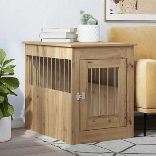 Vidaxl Dog Crate Furniture Artisan Oak 55X80X68cm Engineered Wood