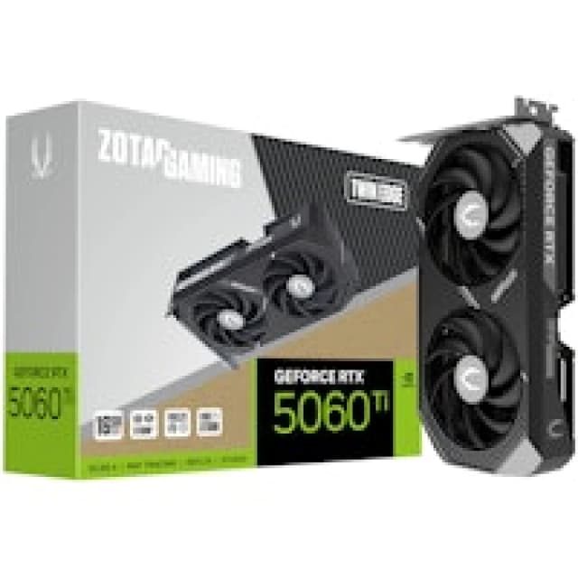 ZOTAC GAMING GeForce RTX 5060 Ti 16GB TWIN EDGE GDDR7 Graphics Card - ZT-B50620E-10M